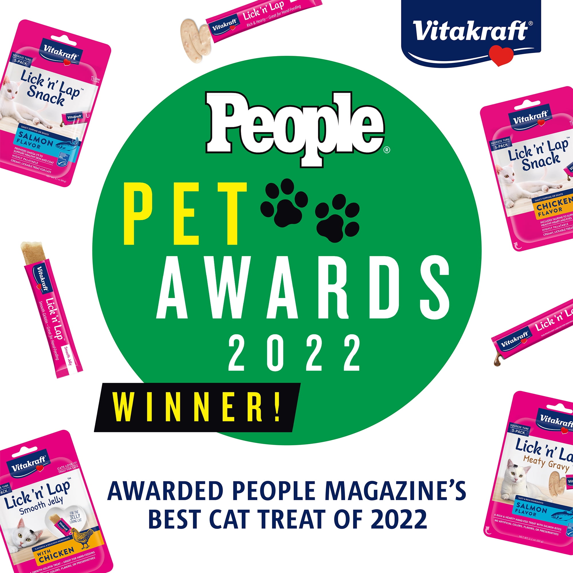 Salmon Creamy Cat Treats, 20 Pack