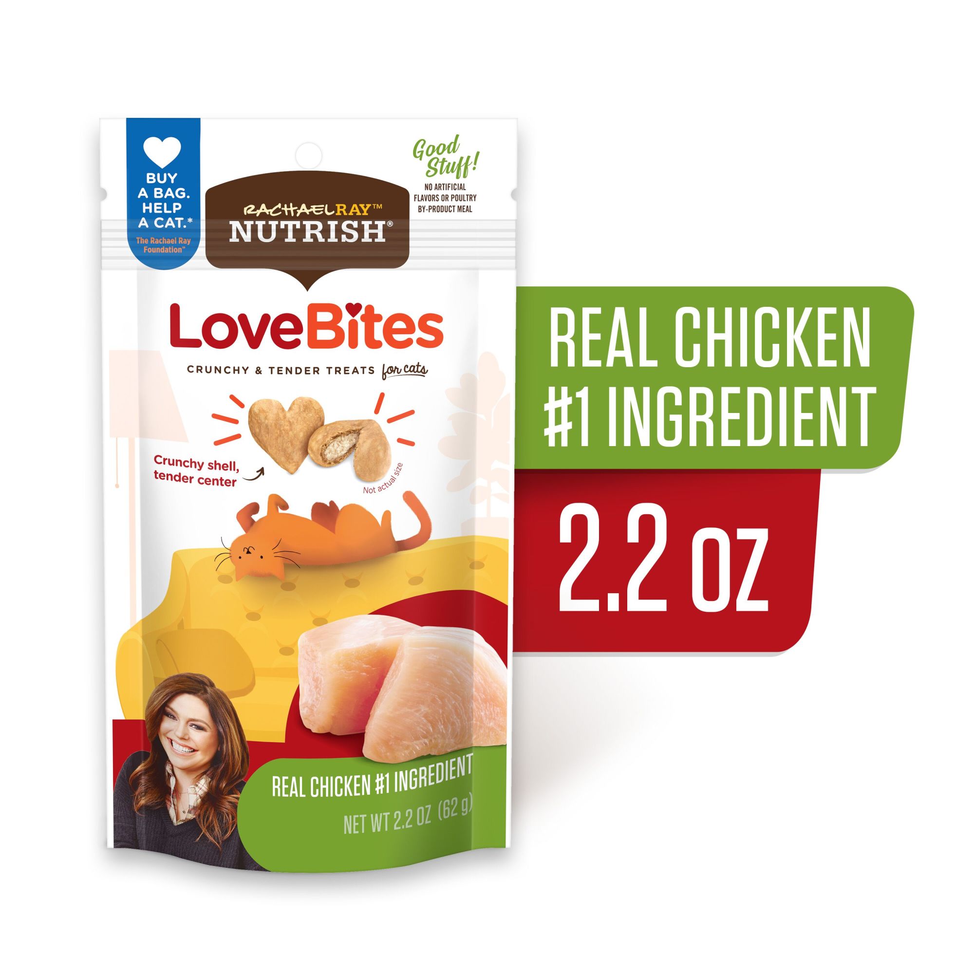Rachael Ray Chicken Cat Treats, 2.2oz
