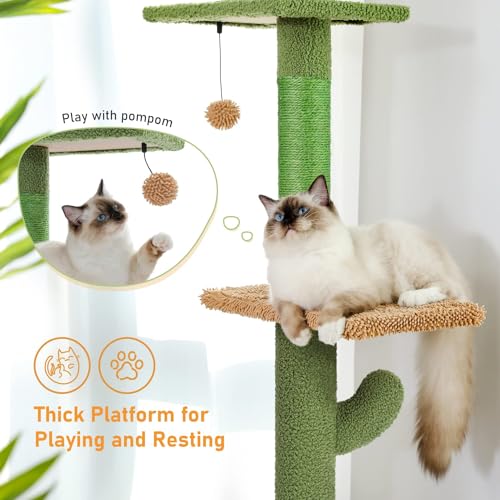 Cactus Cat Tower for Climbing and Relaxation