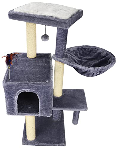 AIWIKIDE Cat Tree with Scratching Toy & Activity Centre