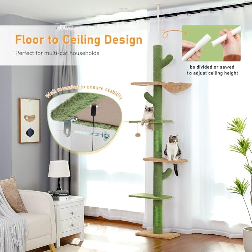 Cactus Cat Tower for Climbing and Relaxation