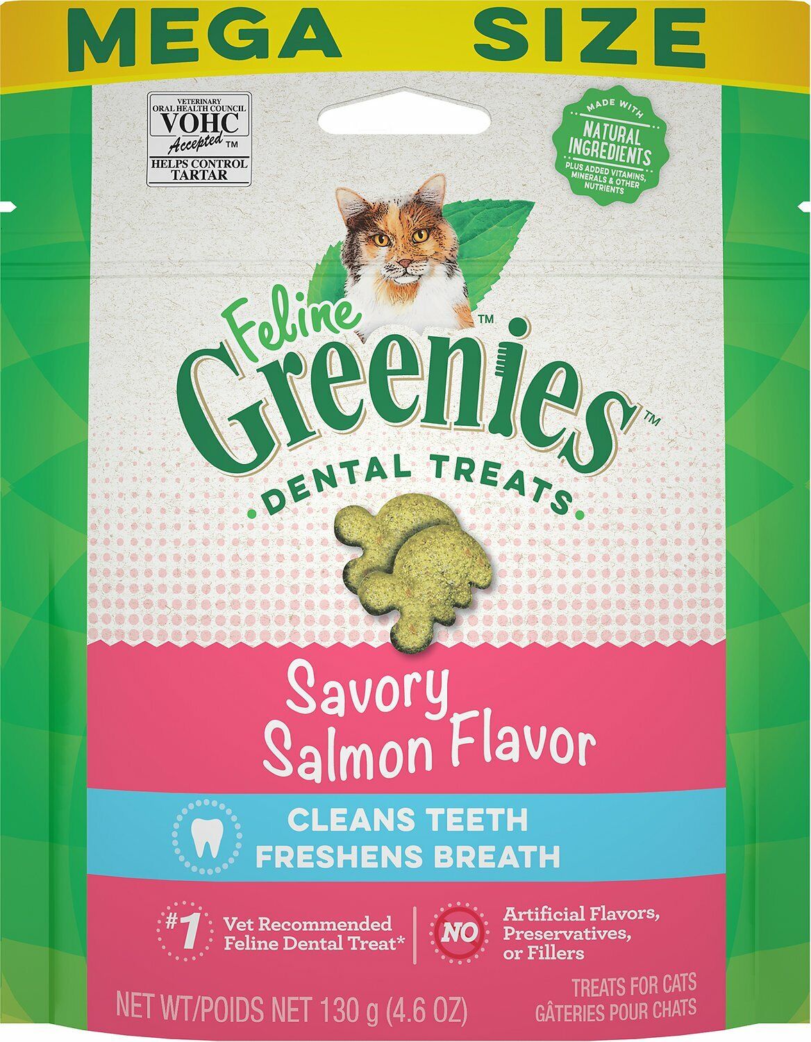 Salmon Flavor Crunchy Cat Dental Treat