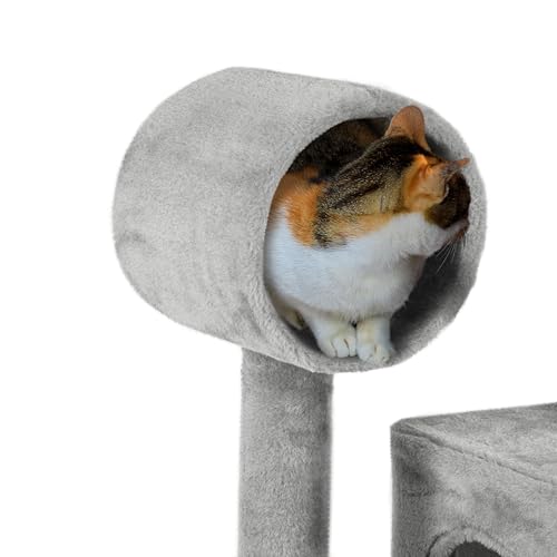 51in Cat Tree with Hammock & Tunnel