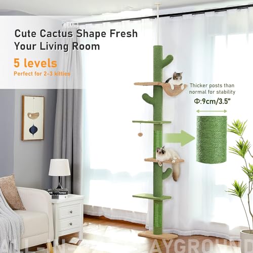 Cactus Cat Tower for Climbing and Relaxation