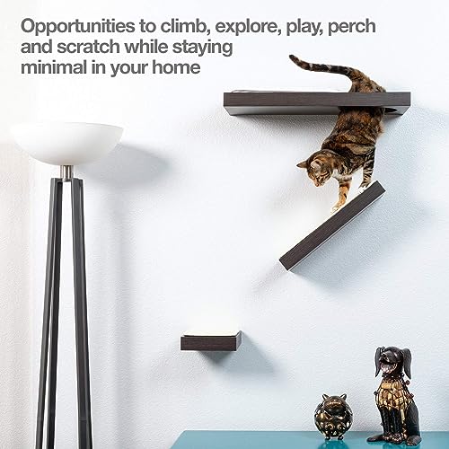 PetFusion Cat Wall Shelves - Sisal & Plush