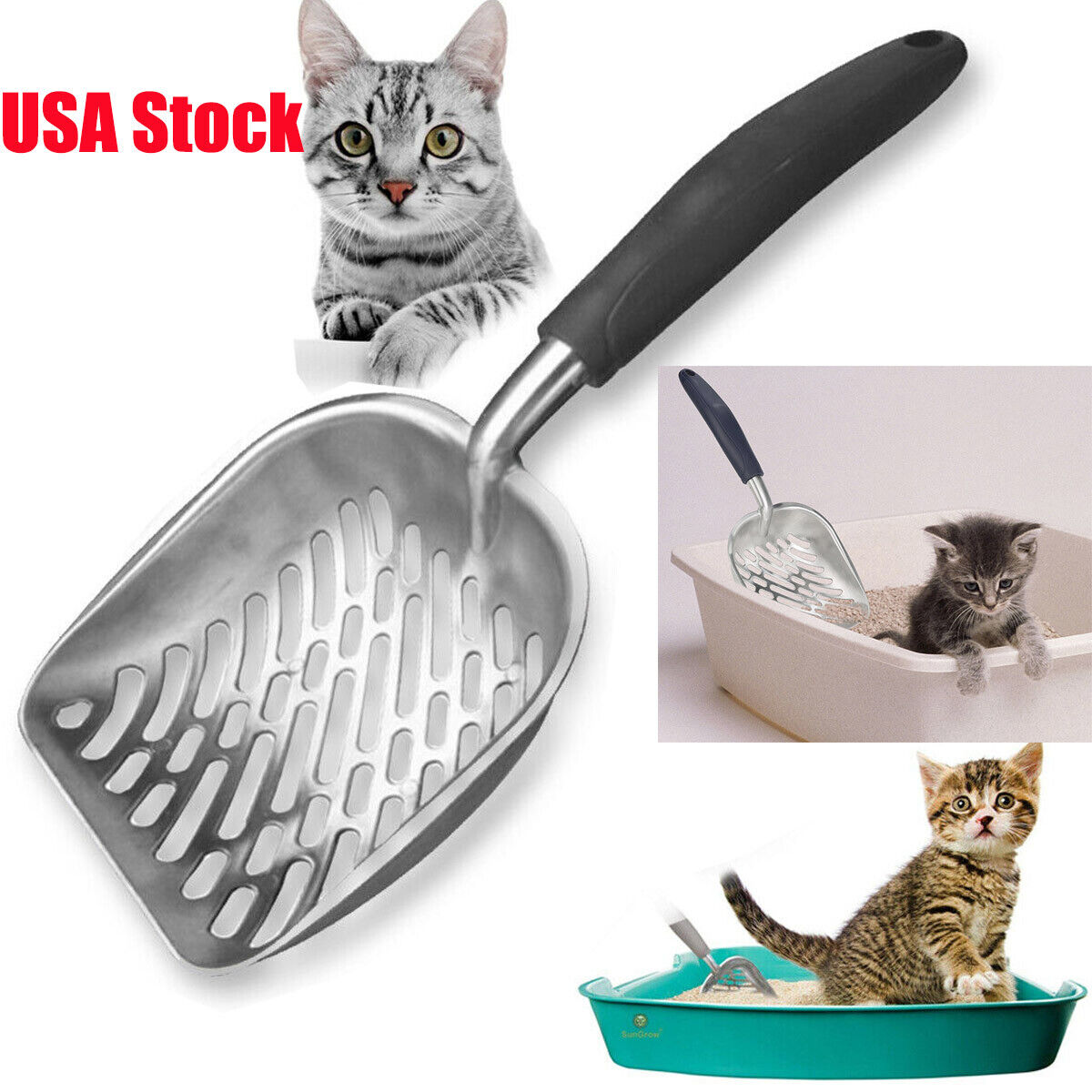 Metal Cat Litter Scoop Sifter Tool