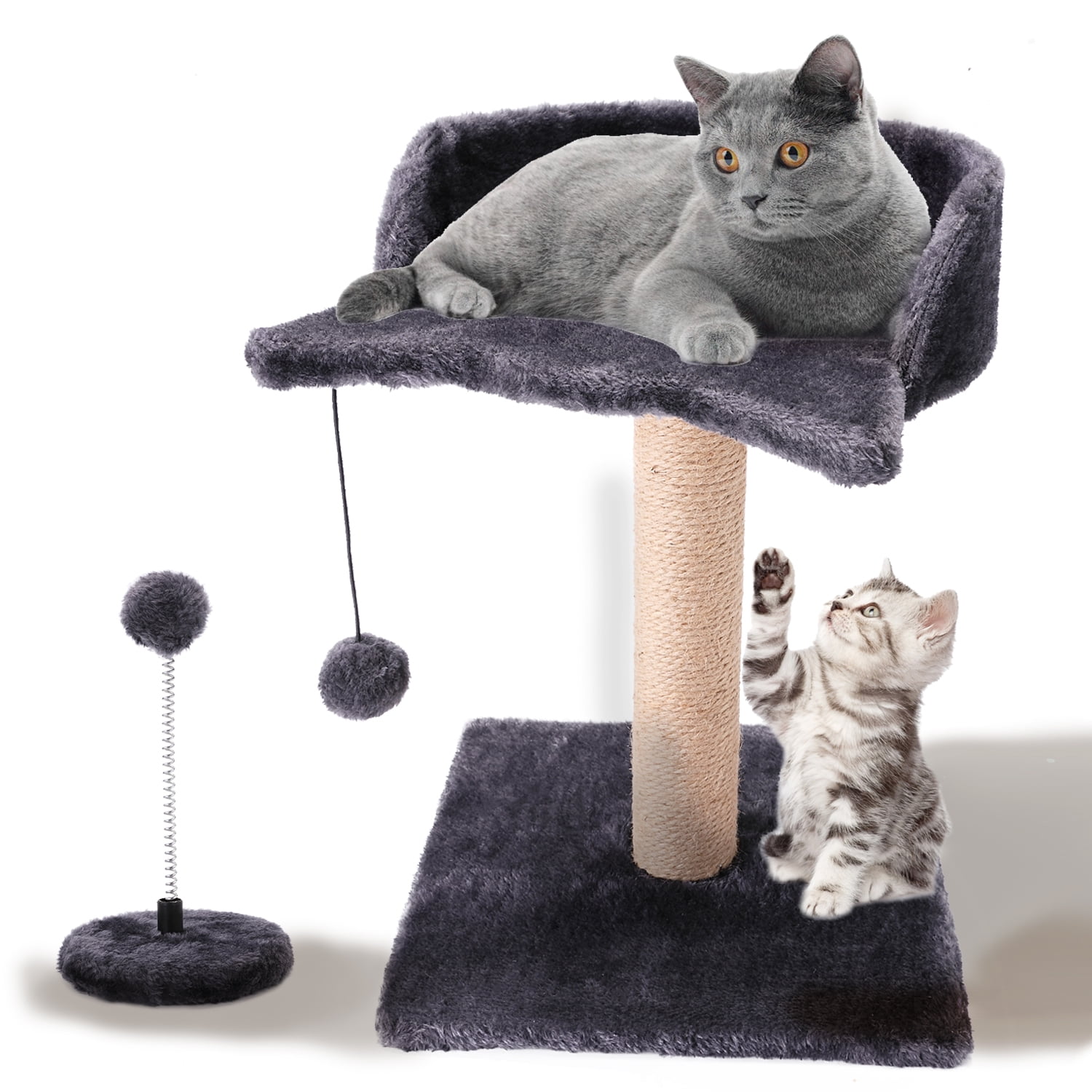 PinkSheep Cat Scratcher with Perch