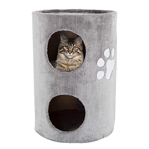 2-Story Sisal Scratch Pad Cat Condo
