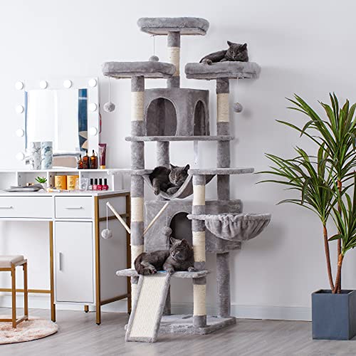 XL Hey-brother Cat Tree Tower with Perches & Condos