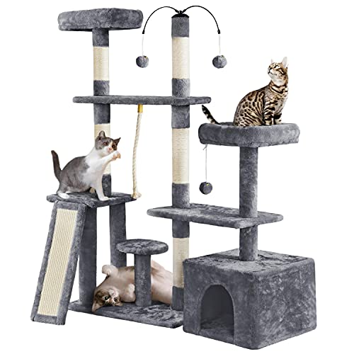 Multi-Level Cat Tower with Scratching Posts