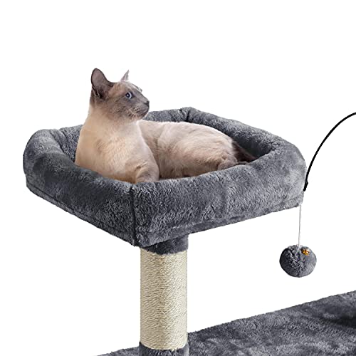 Multi-Level Cat Tower with Scratching Posts