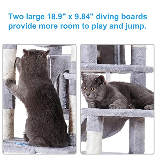 XL Hey-brother Cat Tree Tower with Perches & Condos