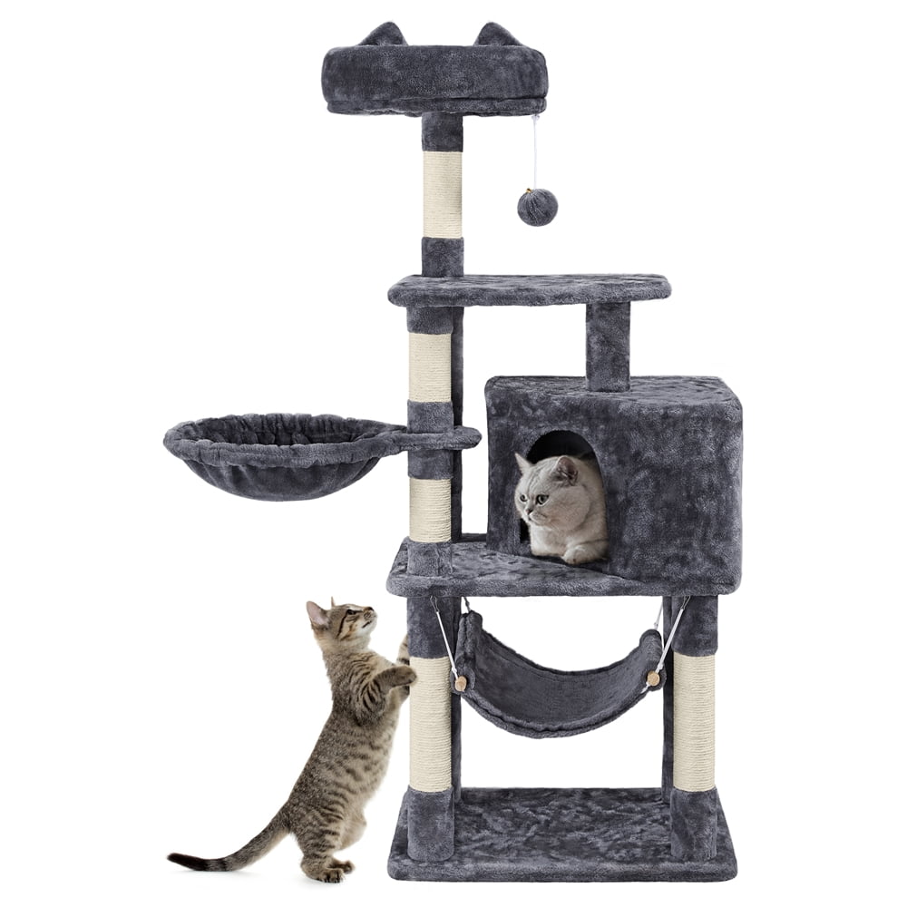 54.5" Cat Tree Tower with Scratching Posts