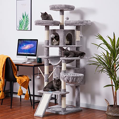 XL Hey-brother Cat Tree Tower with Perches & Condos