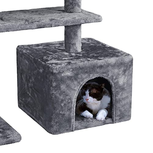 Multi-Level Cat Tower with Scratching Posts