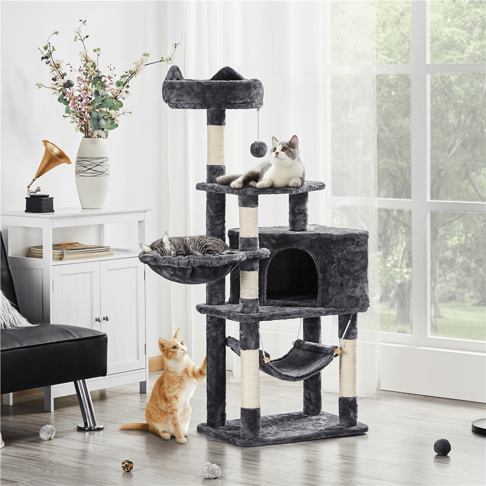 54.5" Cat Tree Tower with Scratching Posts