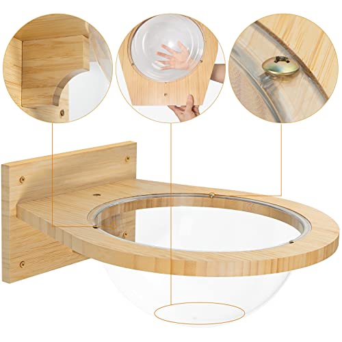 Wall-mounted Bamboo Cat Hammock & Bed