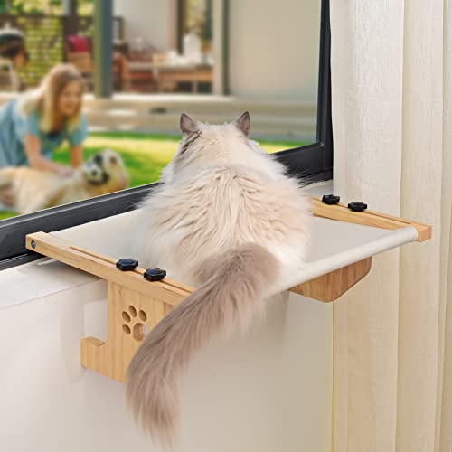 Solid Wood Cat Window Hammock for Large Cats