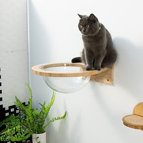 Wall-mounted Bamboo Cat Hammock & Bed