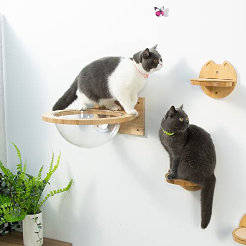 Wall-mounted Bamboo Cat Hammock & Bed