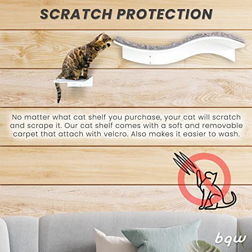 Wave Cat Wall Shelf Bed for Climbing & Lounging