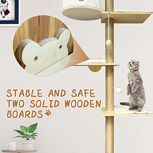 Cat Wall Shelf with Hammock and Cushion