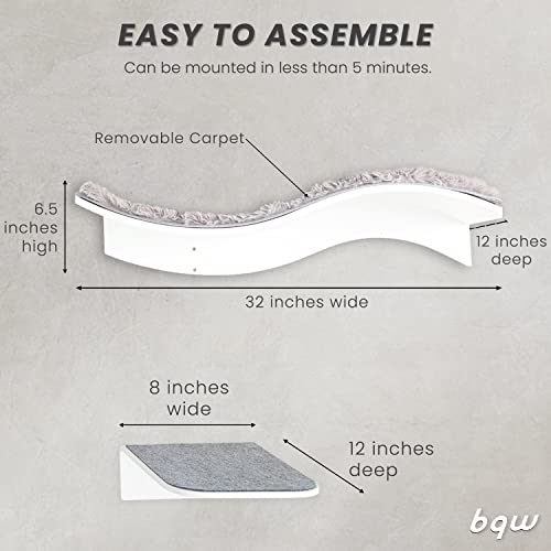 Wave Cat Wall Shelf Bed for Climbing & Lounging