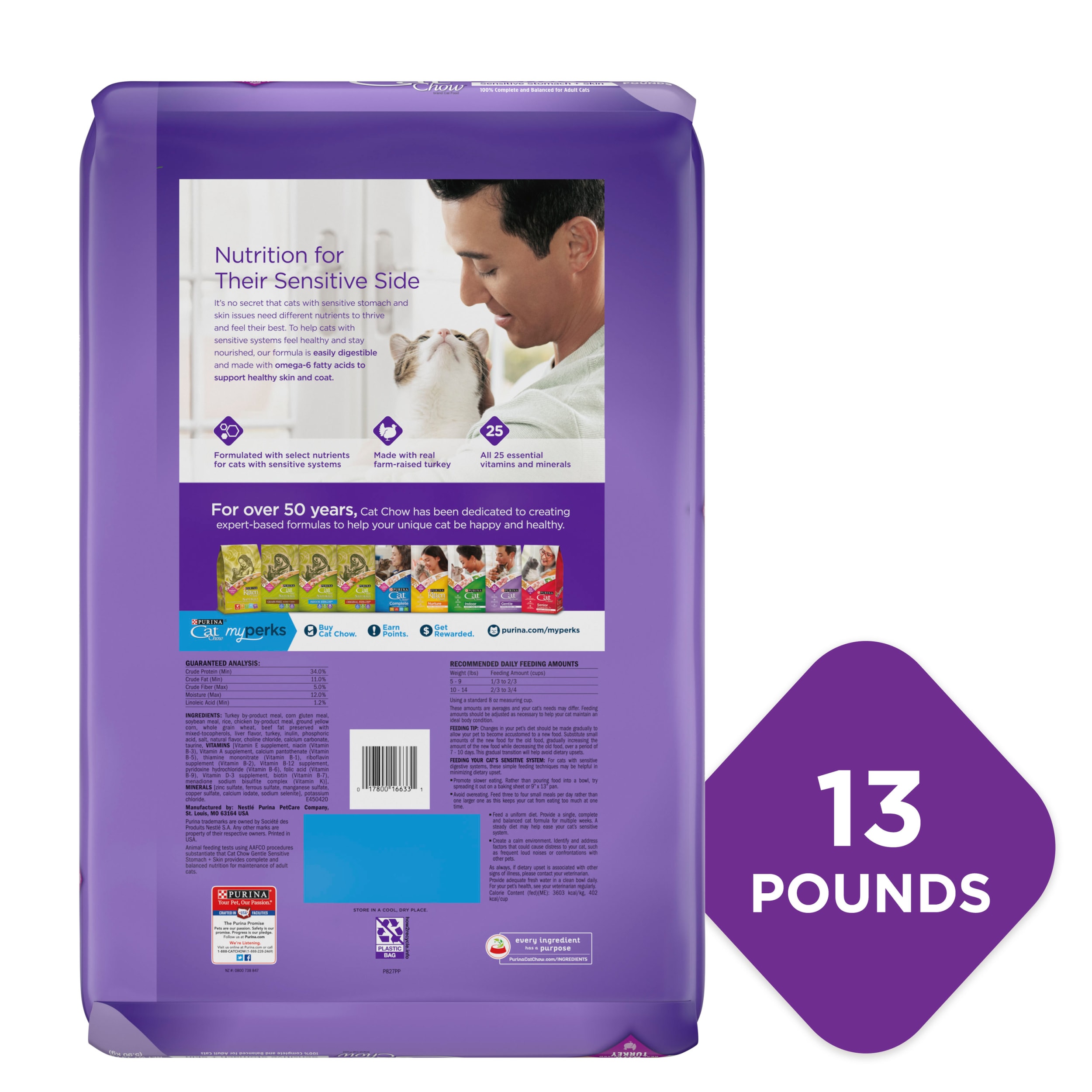 Turkey Dry Cat Food for Sensitive Stomachs