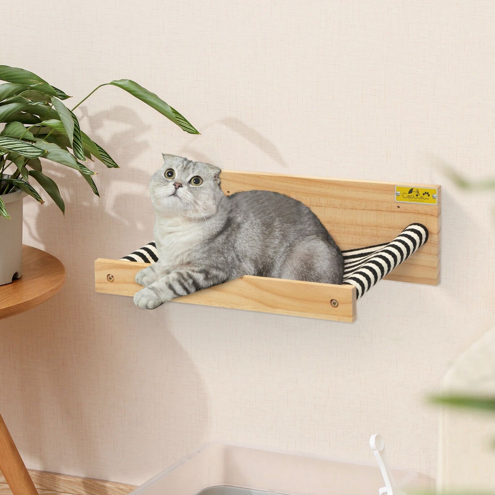 Wall-mounted Cat Hammock & Condo