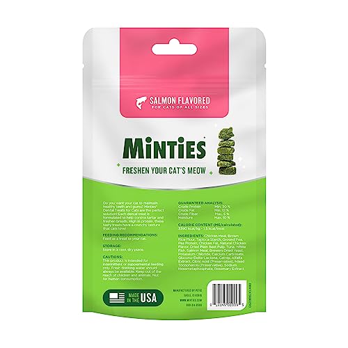 VetIQ Minties Dental Cat Treats Salmon Flavor 2.5