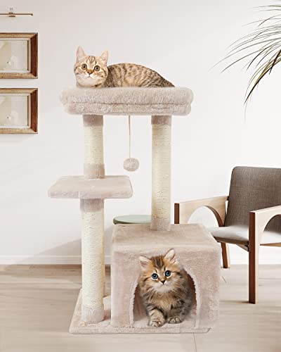 Cute Cat Tower with Scratching Posts