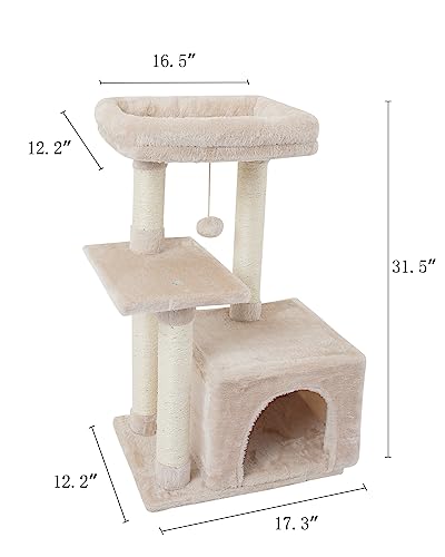 Cute Cat Tower with Scratching Posts