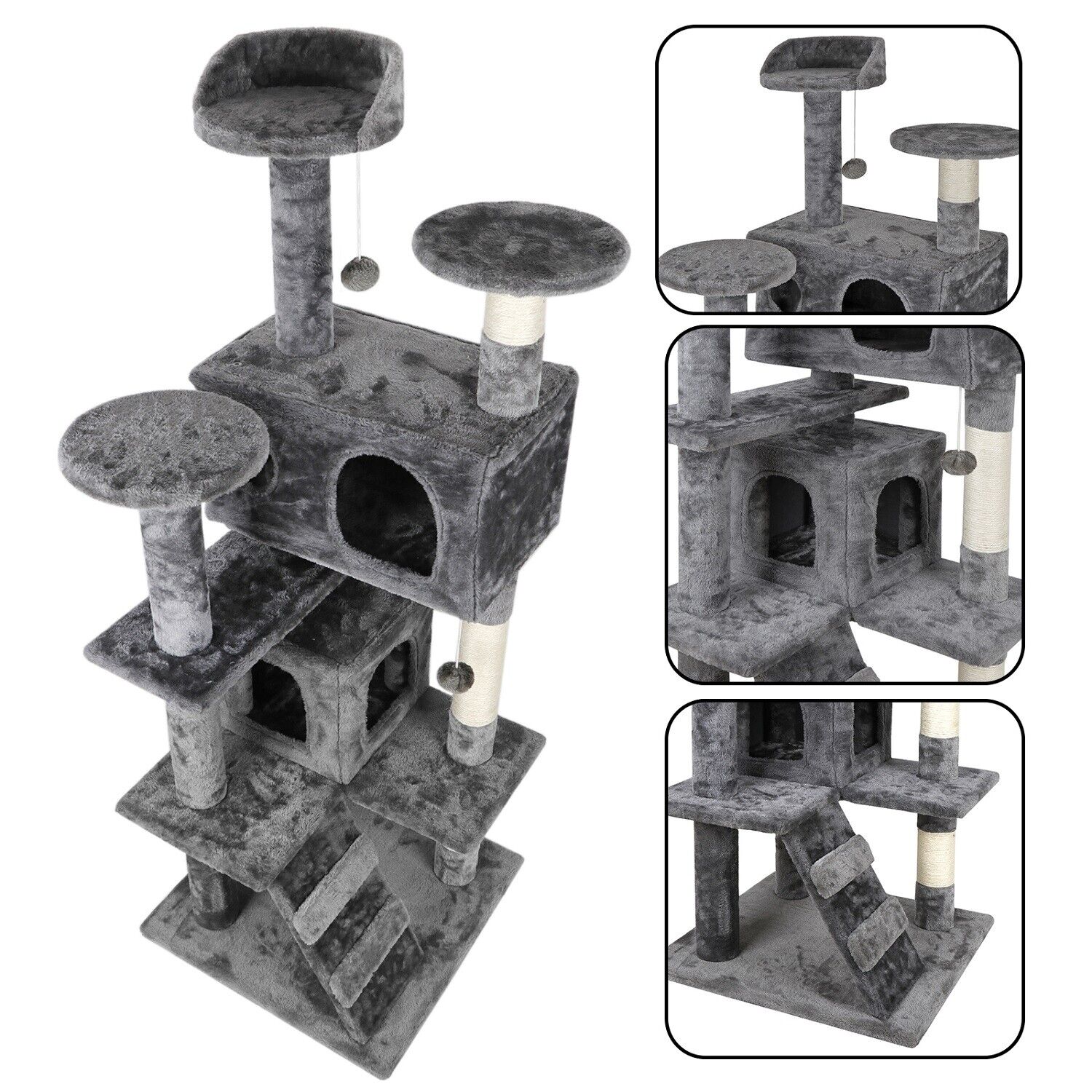 53" Multi-Color Cat Tree Activity Center