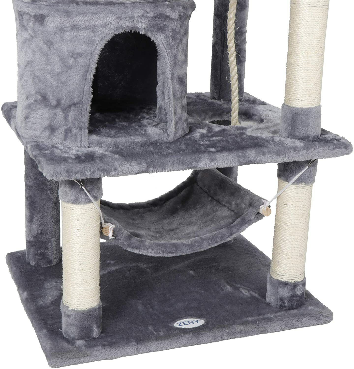 57" Cat Tree Tower with Hammock and Perches