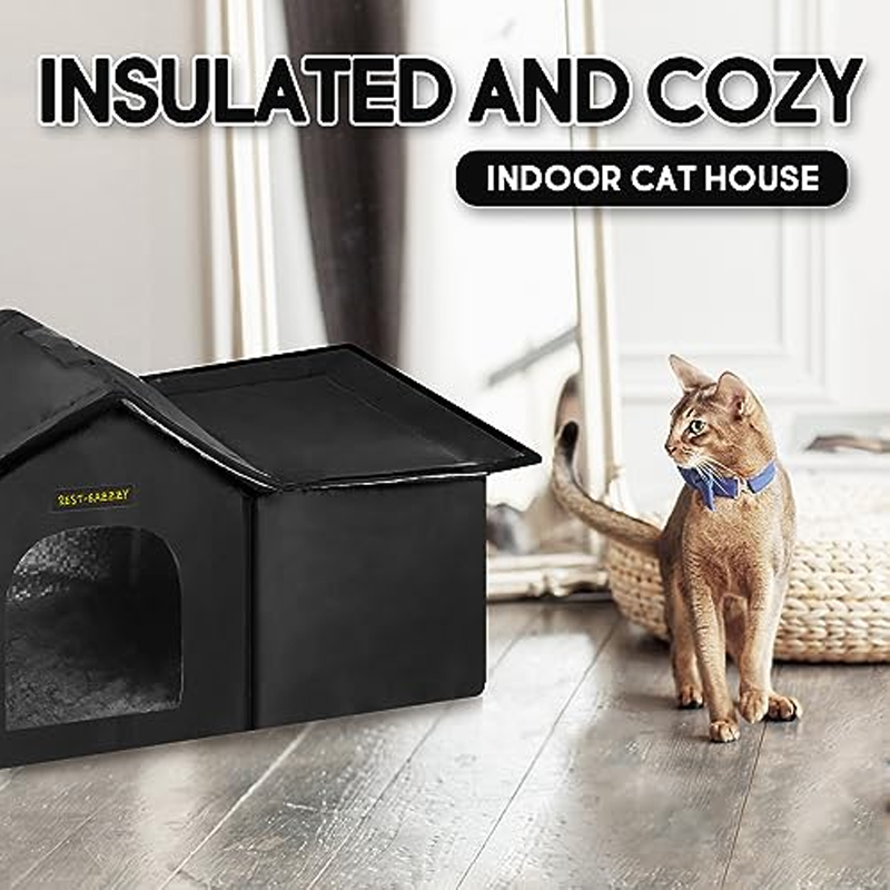 Furrybaby Weatherproof Cat House with Insulation