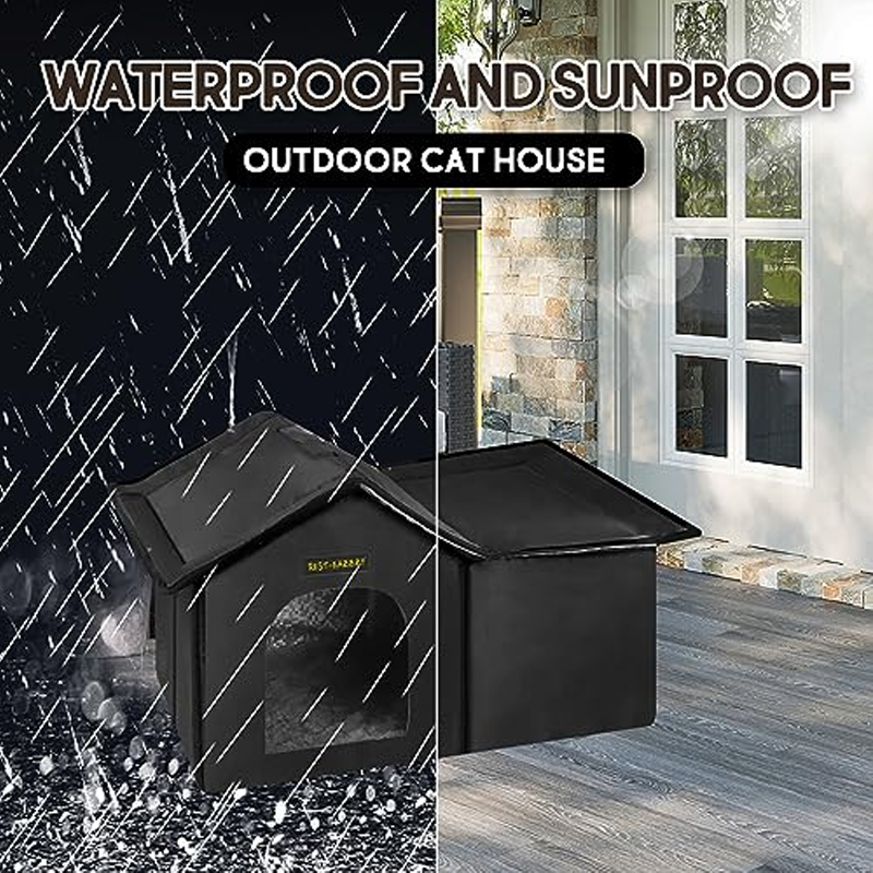 Furrybaby Weatherproof Cat House with Insulation
