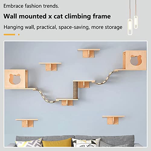 Complete Set of Cat Wall Shelves