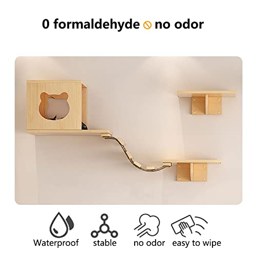 Complete Set of Cat Wall Shelves