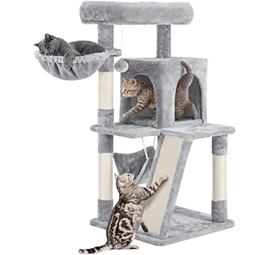 Yaheetech 40" Cat Tree with Platform, Scratcher & Hammock
