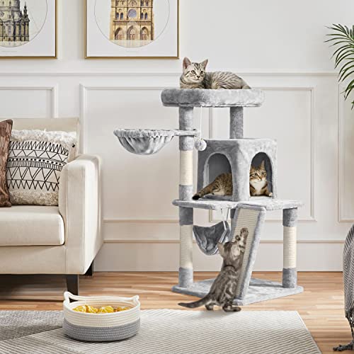 Yaheetech 40" Cat Tree with Platform, Scratcher & Hammock