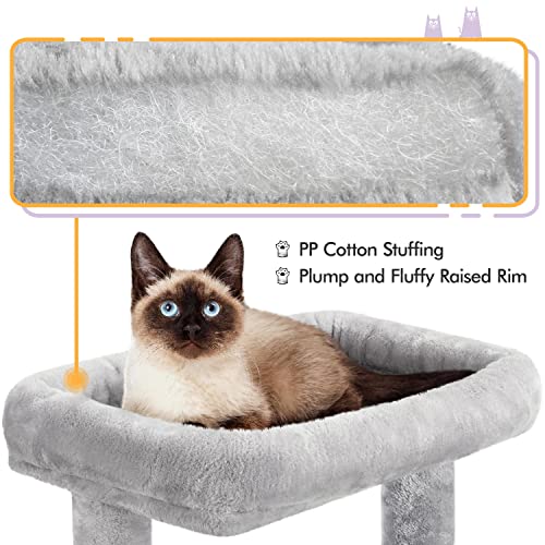 Yaheetech 40" Cat Tree with Platform, Scratcher & Hammock