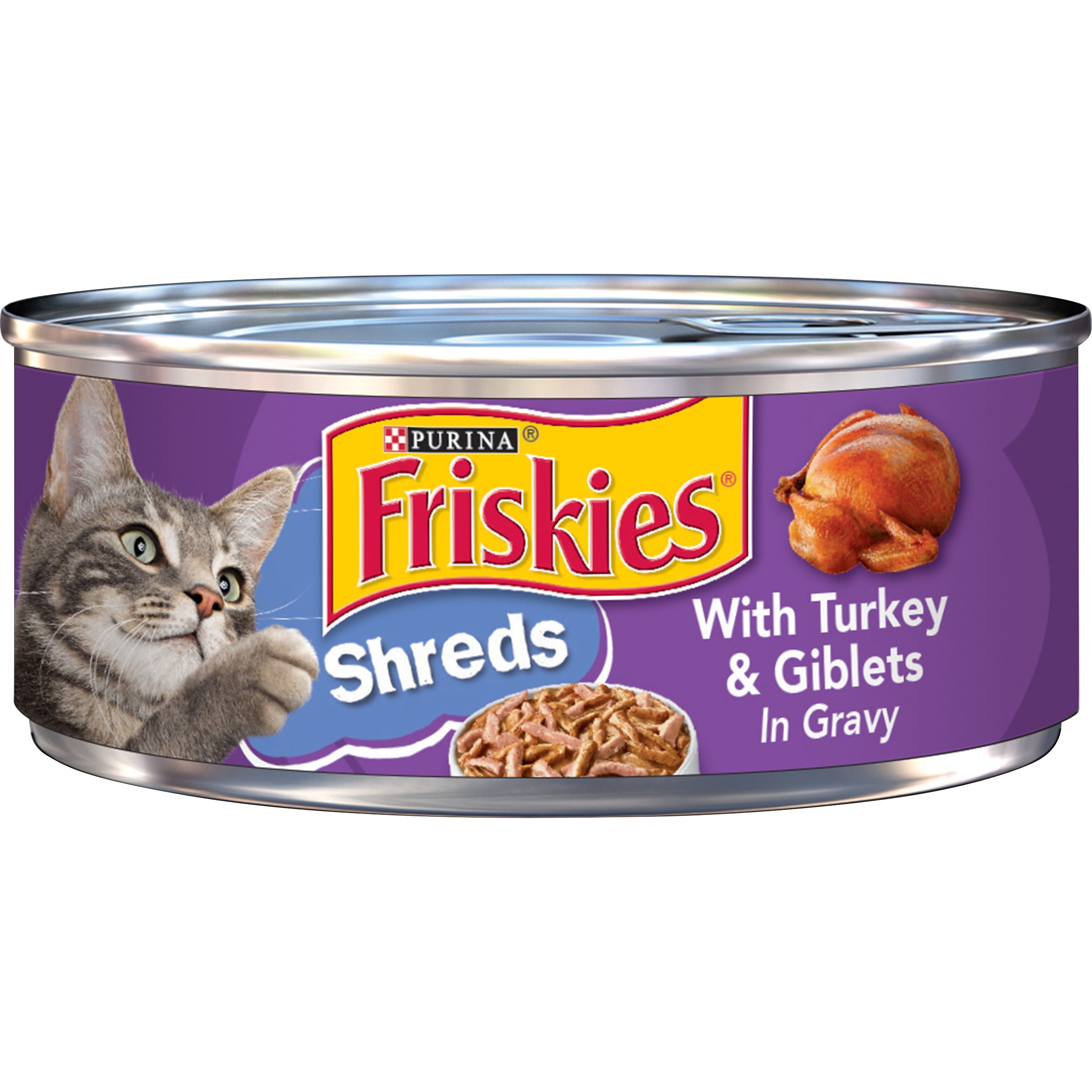 Friskies Shredded Turkey & Giblets Wet Cat Food