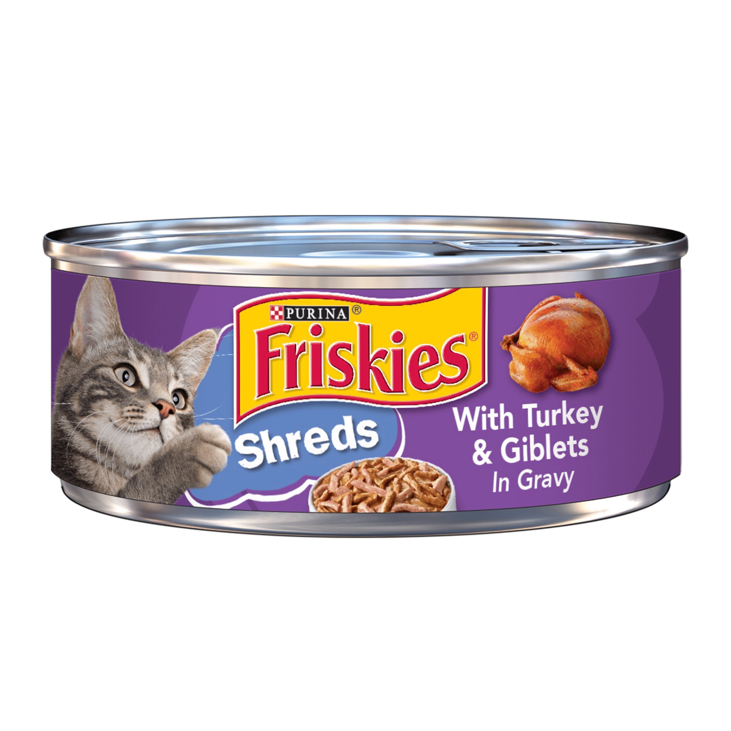 Friskies Shredded Turkey & Giblets Wet Cat Food