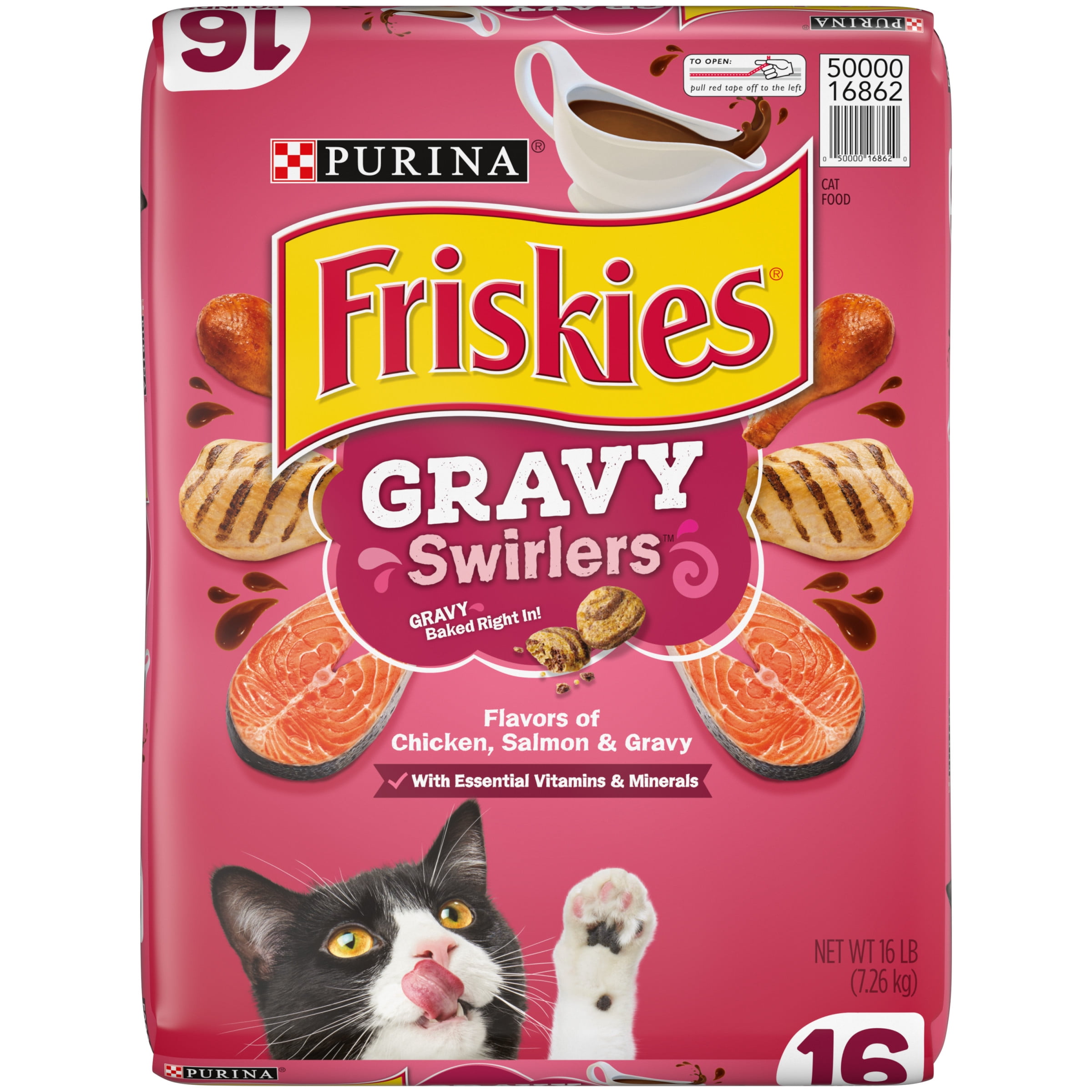 Friskies Swirlers Chicken & Salmon Cat Food 16lb
