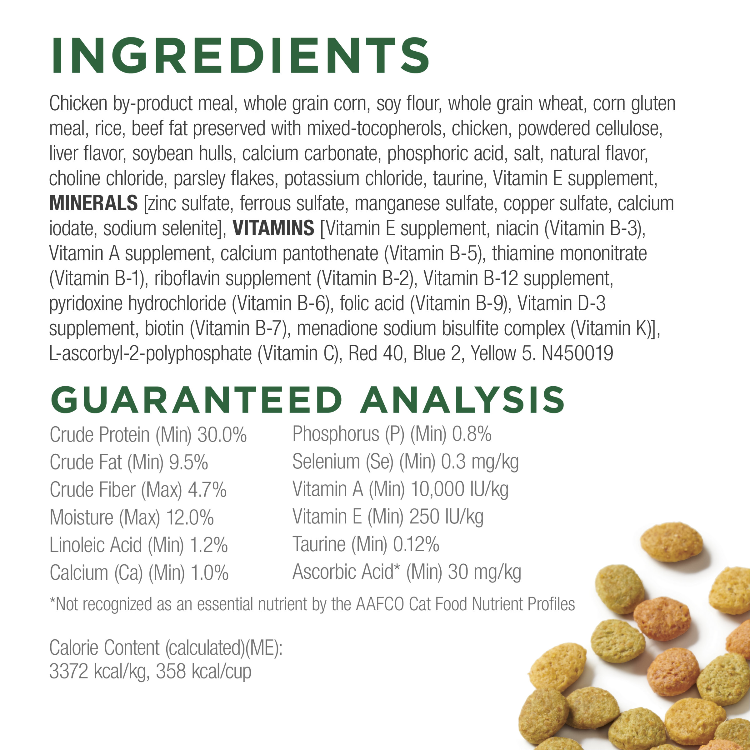 Indoor Cat Chow Hairball & Weight Control, 20lb