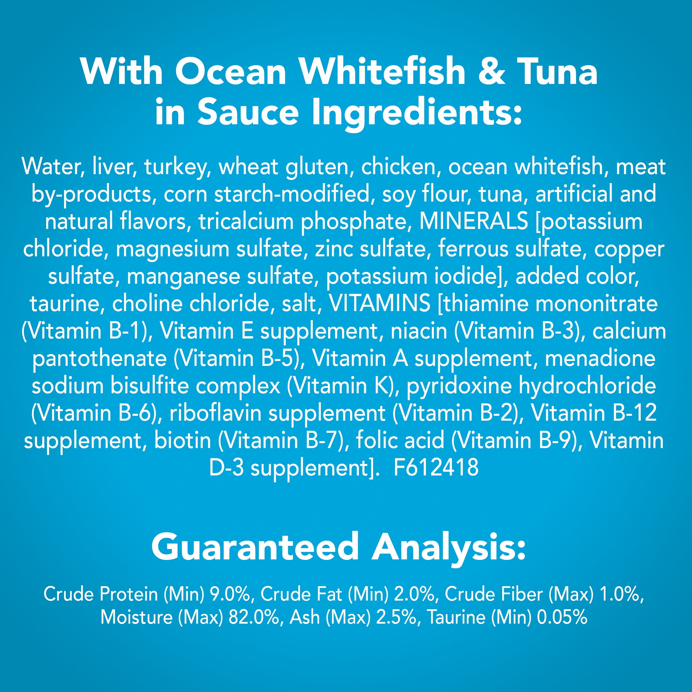 Ocean Whitefish & Tuna Wet Cat Food Can