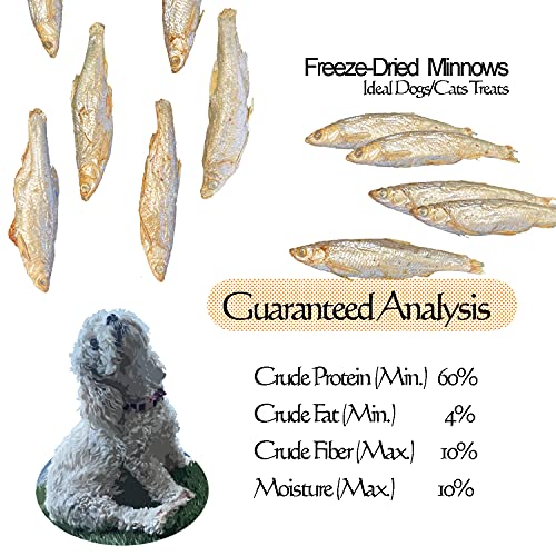 Premium Natural Freeze-Dried Minnows for Cats & Dogs