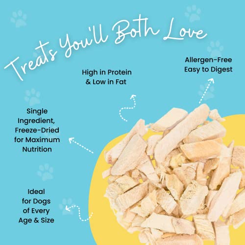 Freeze-Dried Chicken Treats for Cats & Dogs - 1LB Bag