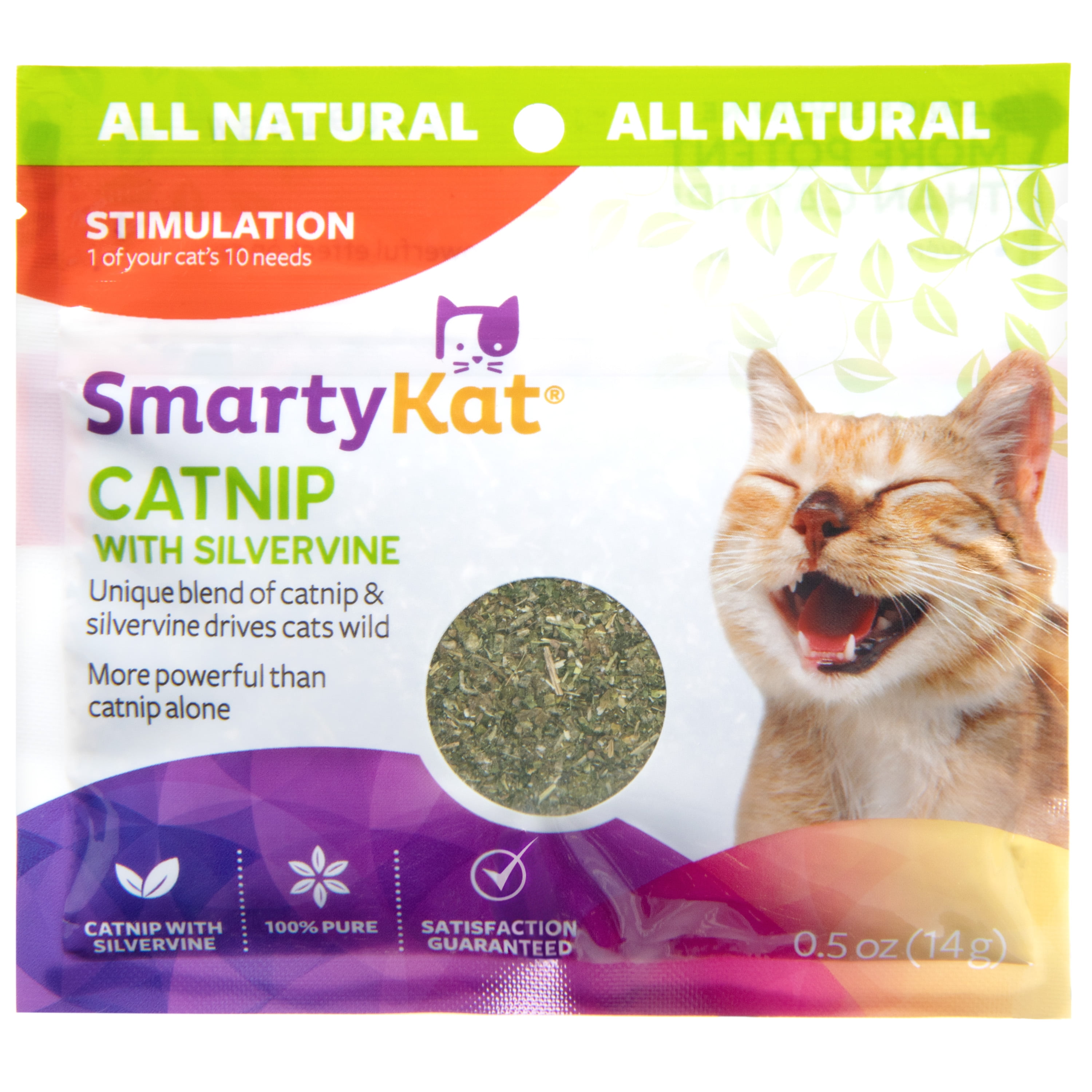 Resealable Pouch of SmartyKat Catnip Blend