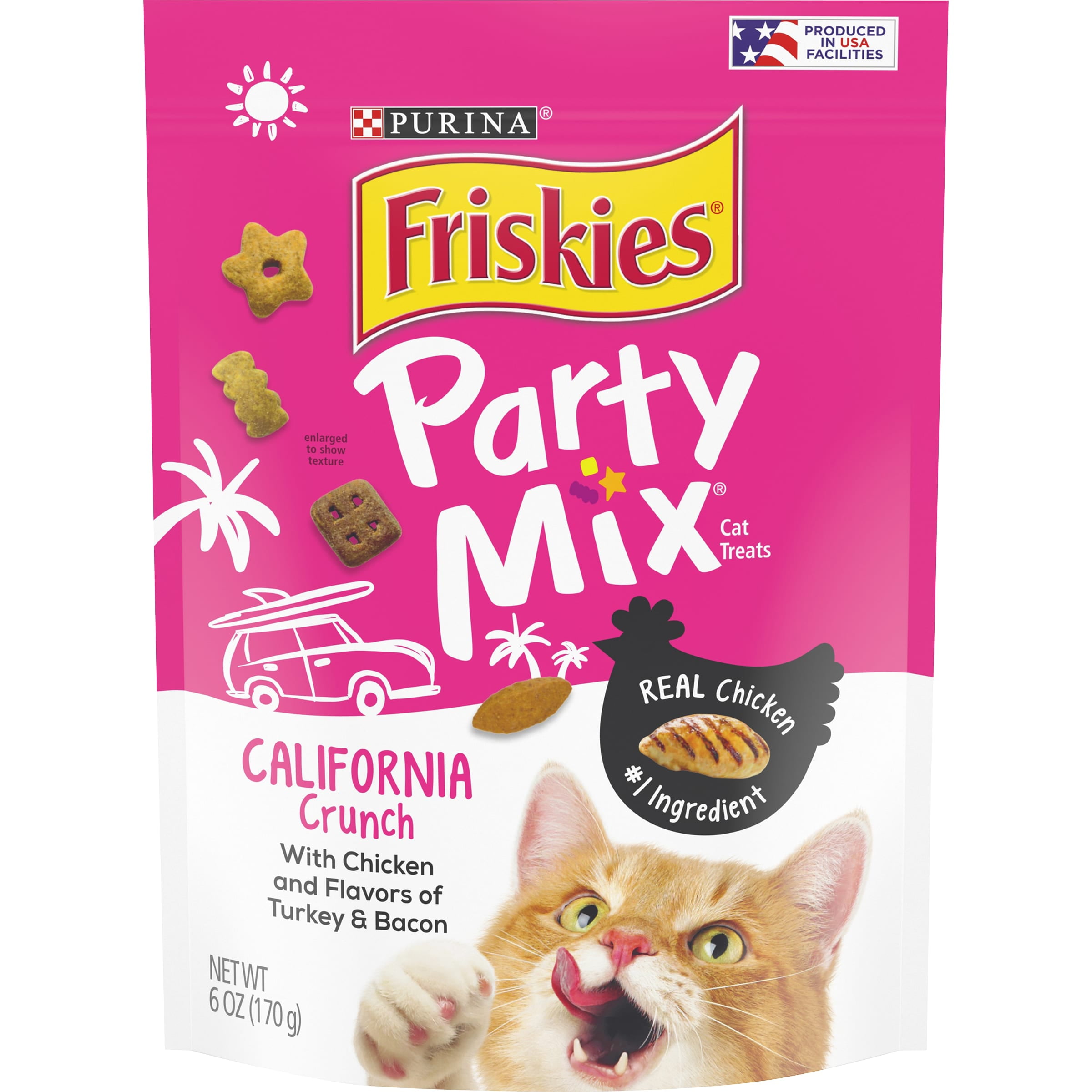 Chicken Turkey & Bacon Cat Treats, 6 oz